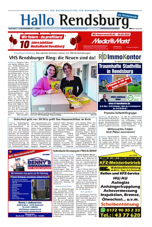 Hallo Rendsburg & Eckernförde Cover