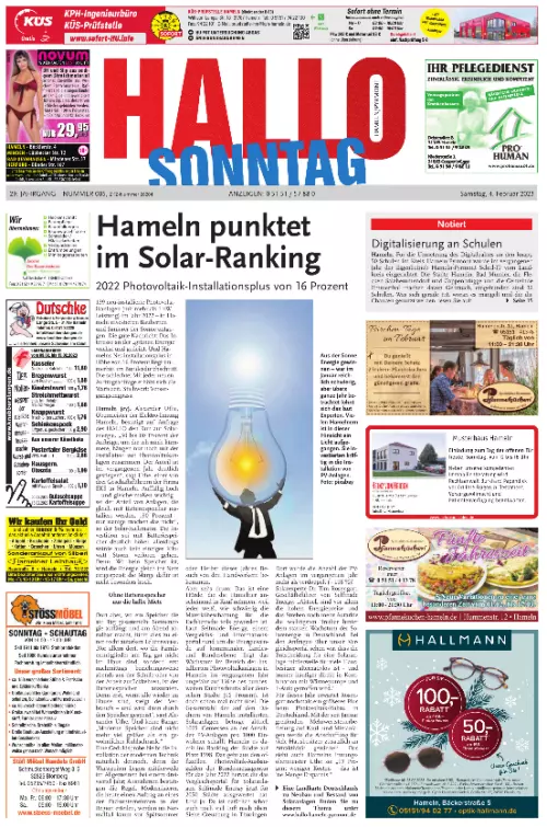 hallo Sonntag Hameln Cover