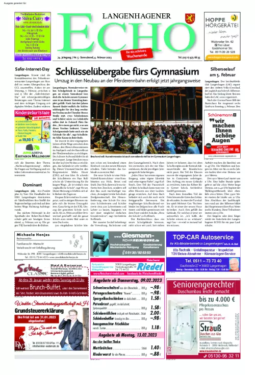 Langenhagener Echo Cover