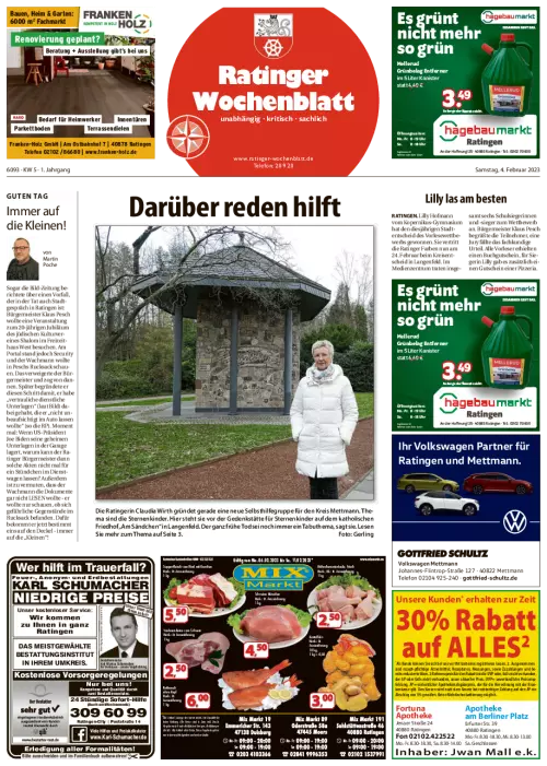 Ratinger Wochenblatt Cover