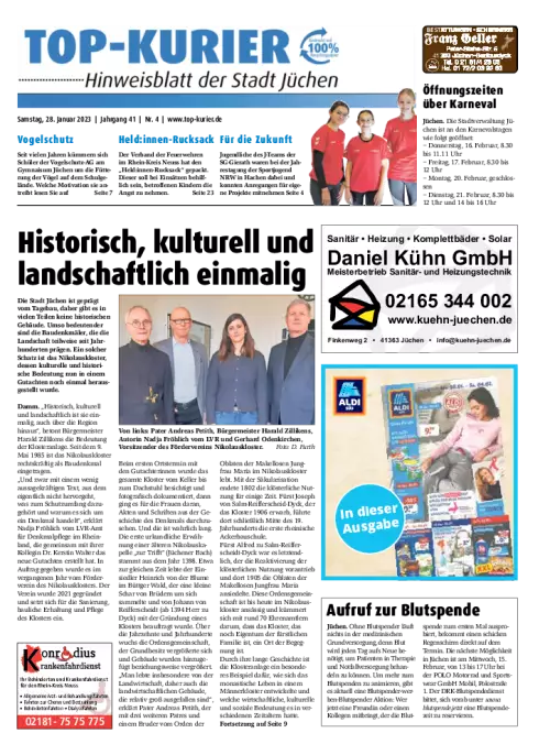 Erft-Kurier + Top Kurier Jüchen Cover