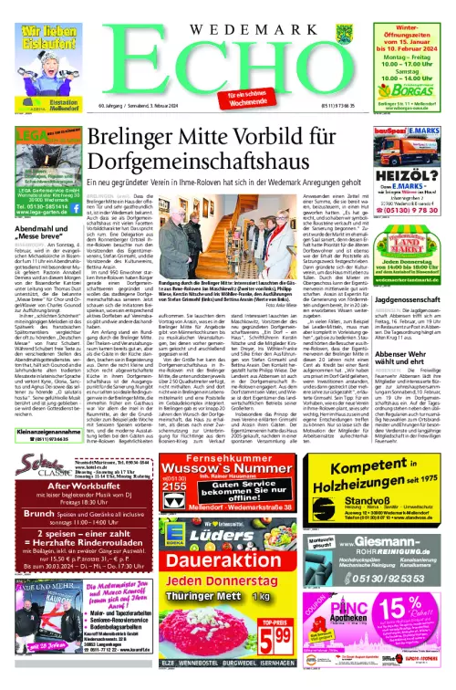 Wedemark Echo / Schwarmstedter Echo Cover