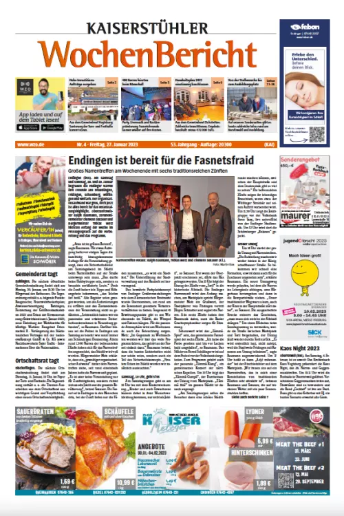 Wochenbericht Cover